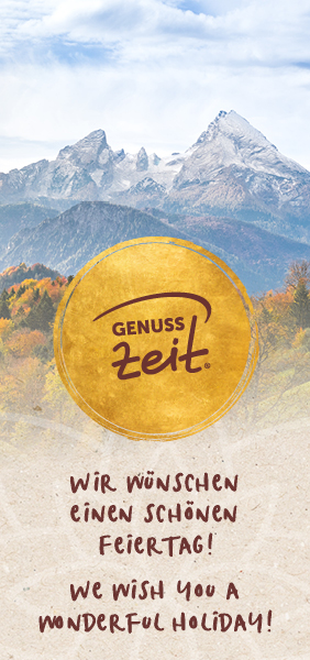Banner: Wir wünschen einen schönen Feiertag!
